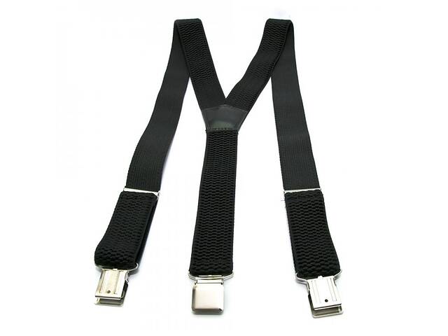 Удлиненные подтяжки Gofin suspenders Y образные 4 см Черные (PBP-4657)