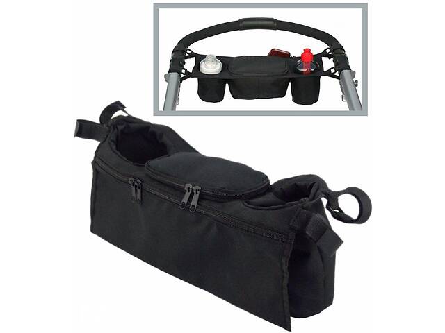 Удобная сумка-багажник для коляски 3 л. Traum 7009-03, черный