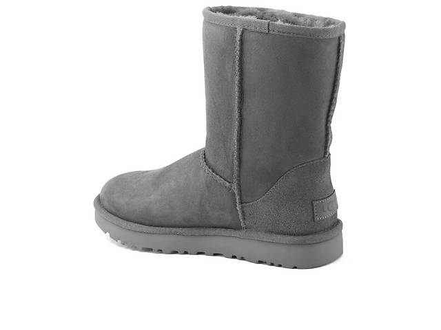 UGG CLASSIC SHORT II BOOT Grey-28 UGG Серый 36 (5) Женский Замша 22 см (UGG28_36)