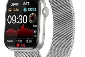 Розумний годинник RollsTimi для жінок і чоловіків, фітнес-трекер з монітором серцевого ритму та артеріального тиску,