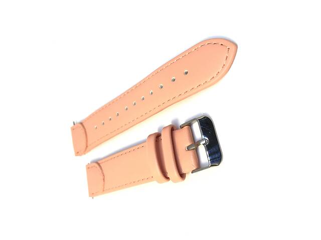 Универсальный ремешок браслет для часов KMITX розовый кожаный(пресс)