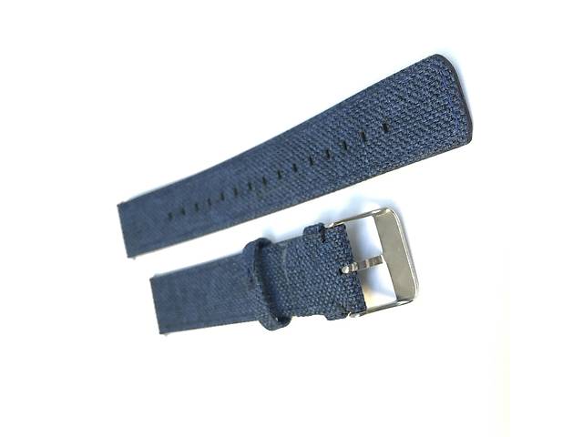 Универсальный ремешок браслет для часов KMITX темно-синий тканевый