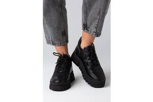 Утепленные женские черные кроссовки 'Tink'