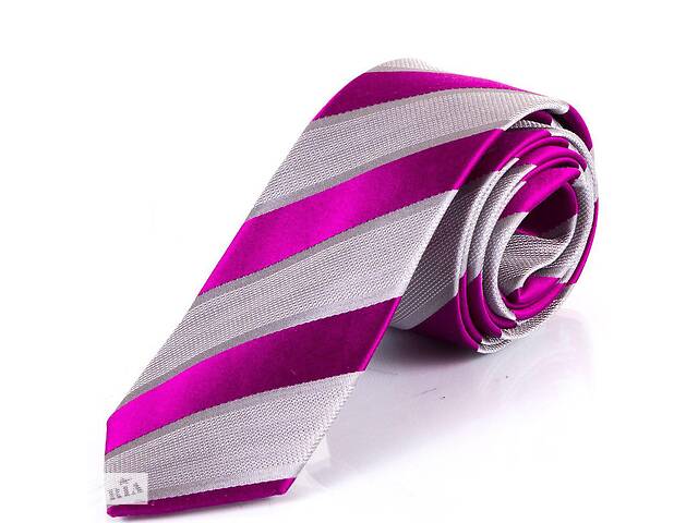 Узкий шелковый серый галстук Schonau - 62