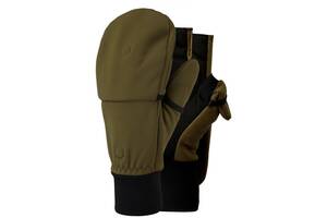 Варежки Trekmates Rigg Convertible Mitt M Черный-Оливковый