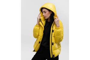 Весенняя куртка со съемным капюшоном indigo.limited N 048TH Желтый S