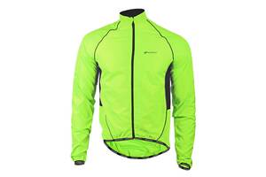 Вітровка велосипедна Nuckily MJ004 Fluorescent спортивна куртка чоловіча та жіноча L Салатовий (5081-14965a)