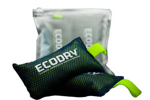 Влагопоглощающие мешочки дезодоранты ECODRY LIME 2 шт Черный/Лайм/Темно-Серый