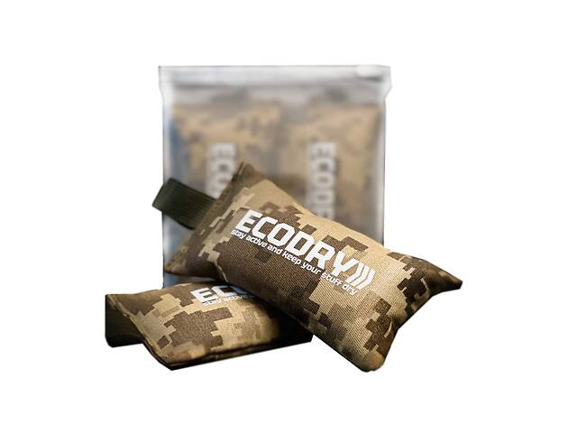 Влагопоглощающие мешочки дезодоранты ECODRY UA ARMY - хвоя 2 шт Светло/Темно-коричневый