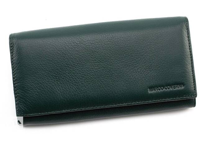 Вместительный кошелек для девушек из кожи Marco Coverna MC-1-2030-7 (JZ6562) зелёный