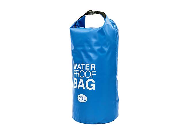 Водонепроницаемый гермомешок с плечевым ремнем SP-Sport Waterproof Bag 20л TY-6878-20 Синий