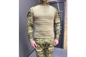 Военная форма Combat (убакс + брюки), коттон (хлопок), Мультикам, размер 3XL
