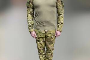 Военная форма (убакс + брюки), поликоттон, Мультикам, размер XXL, форма ЗСУ, тактическая одежда Купи уже