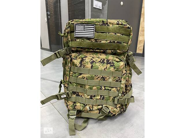 Военный рюкзак 45 л. Yakeda, тактический рюкзак для военных, армейский рюкзак для солдат Пиксель