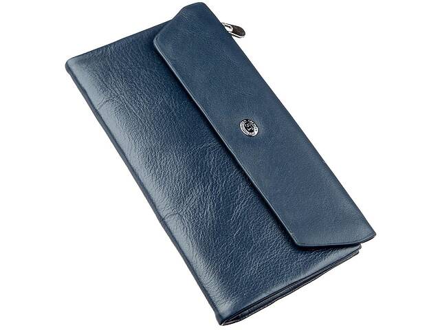 Восхитительный кошелек-клатч для женщин ST Leather 18843 Синий, Синий