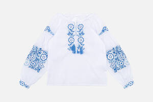 Вышиванка с длинным рукавом для девочки Brands 134 Белый ЦБ-00246419 (SKT000984512)