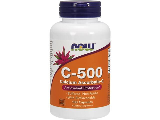 Витамин C NOW Foods Vitamin C-500 Calcium Ascorbate 500 mg 100 Caps