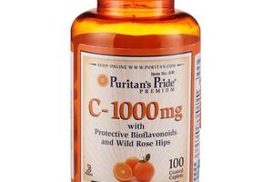 Витамин C Puritan's Pride Vitamin C-1000 mg with Bioflavonoids & Rose Hips 100 Caplets