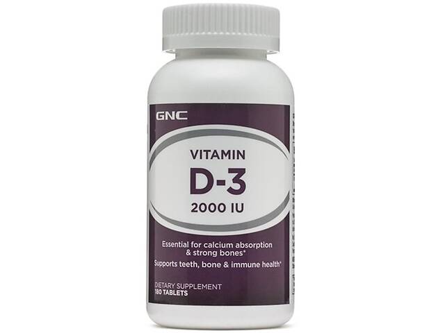 Витамин D для спорта GNC Vitamin D3 2000 IU 180 Tabs