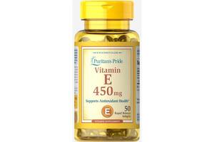 Витамин E Puritan's Pride Vitamin E 1000 IU 50 Softgels
