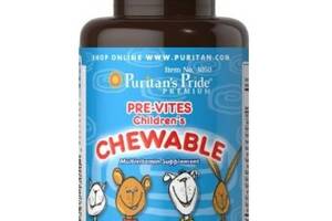 Витаминно-минеральный комплекс Puritan's Pride Pre-Vites Childrens Multivitamin 100 Chewable Tabs