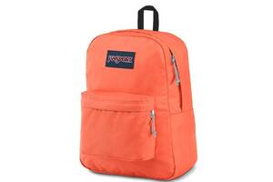 Яркий городской рюкзак 25L Jansport Superbreak коралловый