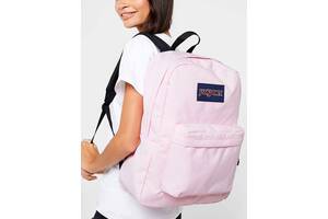 Яркий городской рюкзак 25L Jansport Superbreak розовый