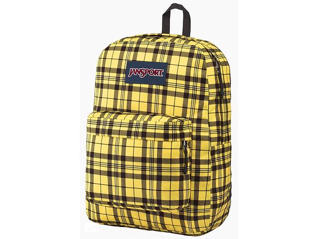 Городской рюкзак 25L Jansport Superbreak желтый в клетку