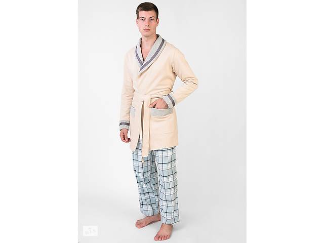 Жакет мужской Homewear Mad 45096G XL Beige (3700467704599)