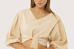 Женская блуза регуляр M бежевый Yuki ЦБ-00219299
