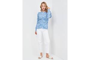 Женская блуза Zara XS синий цветы 8054023330