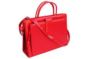 Деловая сумка-портфель Jpb из эко кожи красная