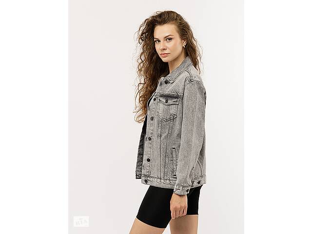 Женская джинсовая куртка M светло-серый Yuki ЦБ-00219140