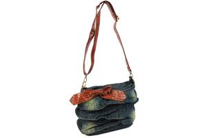 Женская сумка Fashion jeans bag темно-синяя