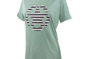 Женская Футболка JEEP T-SHIRT OVERSIZE STAR Striped Print Turn Хаки M (O102613-E854 M)