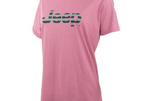 Женская Футболка JEEP T-SHIRT OVERSIZE Striped Print Turn Фиолетовый L (O102611-P490 L)