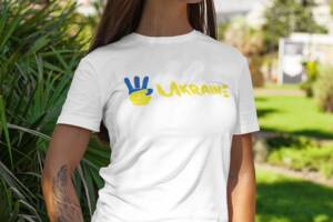 Женская футболка Mishe Патриотическая Ukraine 48 Белый (1824880356)