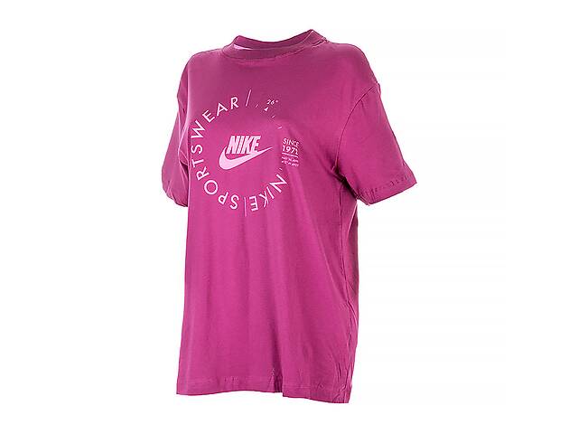 Женская Футболка Nike W NSW TEE BF PRNT SU Розовый S (7dFD4235-653 S)