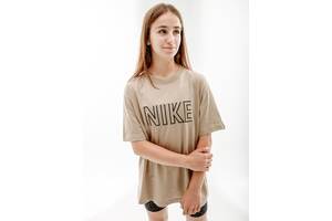 Женская Футболка Nike W NSW TEE BF SW Бежевый L (7dFJ4931-247 L)