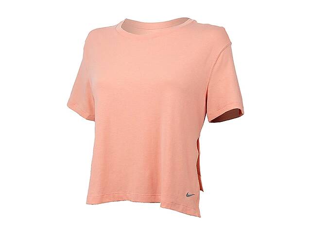 Женская Футболка Nike W NY DF S/S TOP Розовый XS (DM7025-824 XS)