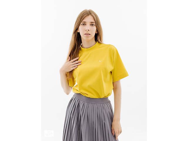 Женская Футболка Puma YONA SUNP Mock Neck Tee Желтый 2XS (7d53797741 2XS)