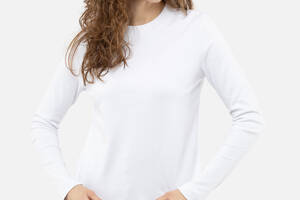 Женская футболка с длинным рукавом L белый Karol ЦБ-00241516