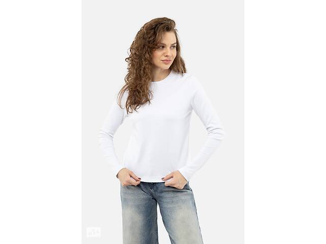 Женская футболка с длинным рукавом XL белый Karol ЦБ-00241516