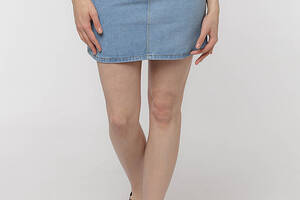 Женская короткая Джинсовая юбка L голубой Brands ЦБ-00216900