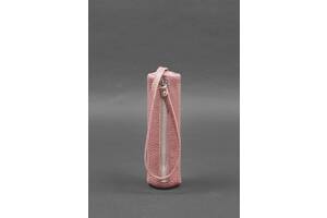 Женская кожаная ключница 3.1 Тубус XL розовая BlankNote