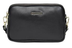 Женская кожаная сумка Borsa Leather K11906-black