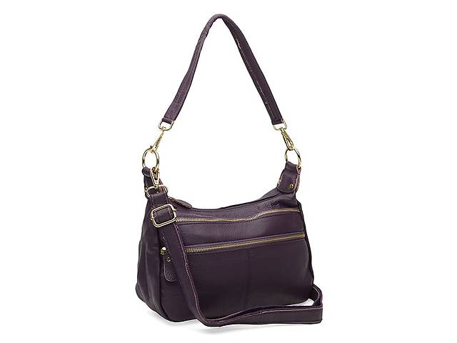 Женская кожаная сумка Borsa Leather K1213-violet