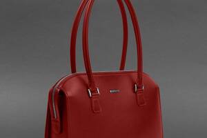 Женская кожаная сумка Business красный Краст BlankNote