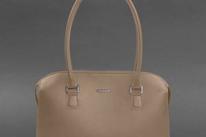 Женская кожаная сумка Business светло-бежевый Краст BlankNote