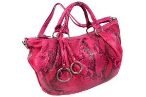 Женская кожаная сумка Giorgio Ferretti 42х22х12 см Розовый (M31357M24 rose)